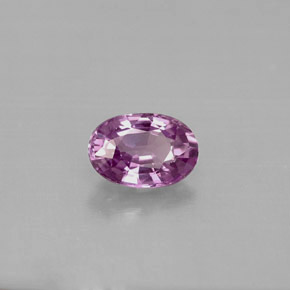 Safira violeta natural 0,63ct, corte oval, VVS-VS