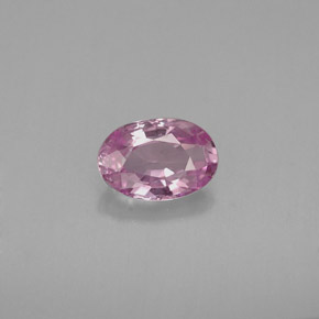 Safira violeta natural 0,63ct, corte oval, VVS