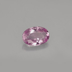 Safira violeta natural 0,63ct, corte oval, VVS