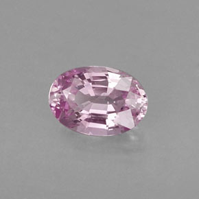 Safira rosa natural 0,59ct, corte oval, VVS