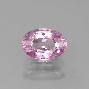 Safira violeta natural 0,66ct, corte oval, VVS