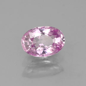 Safira violeta natural 0,66ct, corte oval, VVS