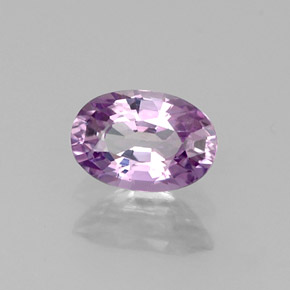 Safira violeta natural 0,61ct, corte oval, VVS-VS
