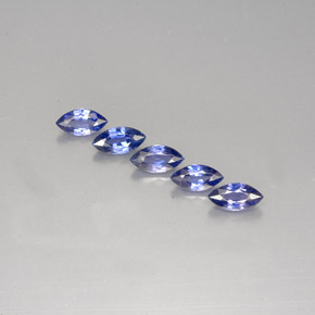 Pedras preciosas de safira azul natural de  ct, marquise, VS