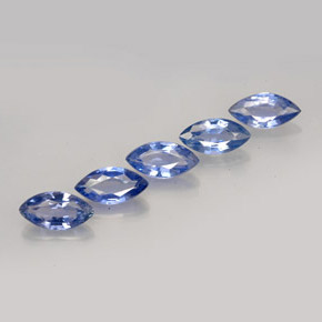 Pedras preciosas de safira azul natural de  ct, marquise, VS