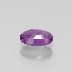 Safira violeta natural 0,56ct, corte oval, VVS