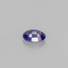 Safira violeta natural 0,59ct, corte oval, VS