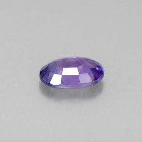 Safira violeta natural 0,48ct, corte oval, VS