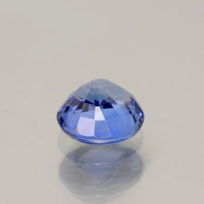 Safira azul natural 0,54ct, corte redondo, VS