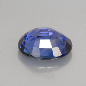Safira azul natural 2,79ct, corte oval, IF