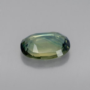 Safira verde natural 1,69ct, corte oval, VVS