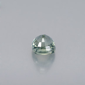 Safira verde natural 0,62ct, almofada cortada, VS