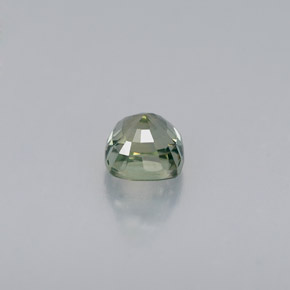 Safira verde natural 0,64ct, almofada cortada, VVS