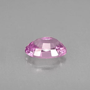 Safira rosa natural 0,60ct, corte oval, VVS-VS