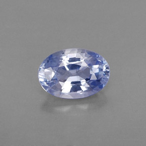 Safira azul natural 0,59ct, corte oval, VS