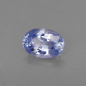 Safira azul natural 0,59ct, corte oval, VS