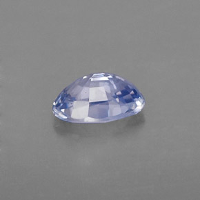 Safira azul natural 0,59ct, corte oval, VS