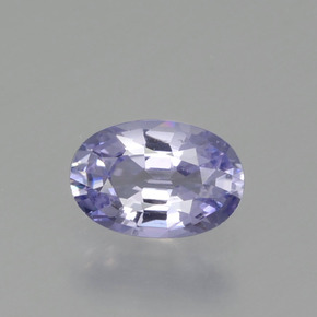 Safira azul natural 0,58ct, corte oval, VVS-VS