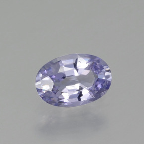 Safira azul natural 0,58ct, corte oval, VVS-VS