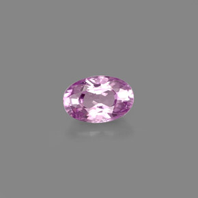 Safira violeta natural 0,61ct, corte oval, VVS-VS