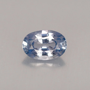 Safira azul natural 0,56ct, corte oval, VVS-VS