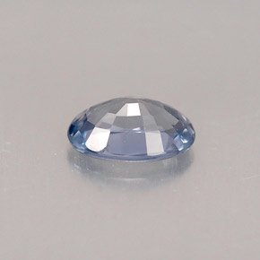 Safira azul natural 0,56ct, corte oval, VVS-VS