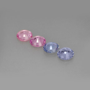 Pedras preciosas de safira multicolorido natural de  ct, corte redondo, VVS-VS