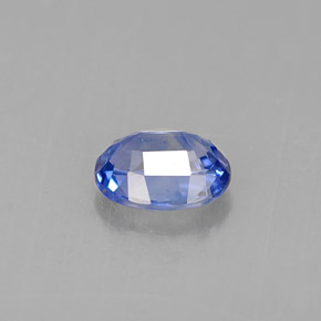 Safira azul natural 0,88ct, corte oval, VVS
