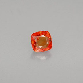 Safira laranja natural 0,55ct, almofada cortada, VS