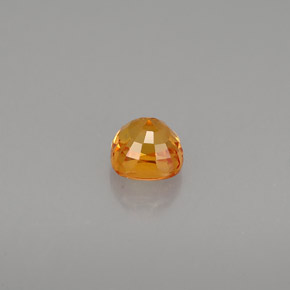 Safira laranja natural 0,61ct, almofada cortada, VS