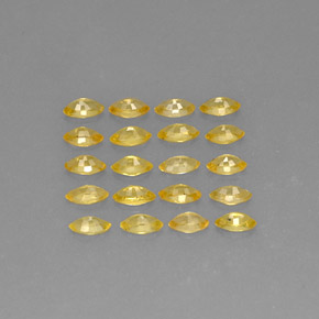 Pedras preciosas de safira amarelo natural de  ct, marquise, VVS-VS
