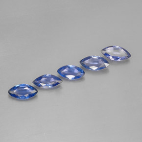 Pedras preciosas de safira azul natural de  ct, marquise, VVS-VS