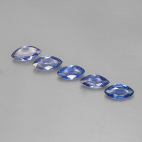 Pedras preciosas de safira azul natural de  ct, marquise, VVS-VS