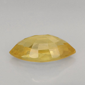 Safira amarelo natural 1,01ct, marquise, VS