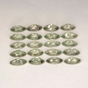 Pedras preciosas de safira verde natural de  ct, marquise, VVS-VS