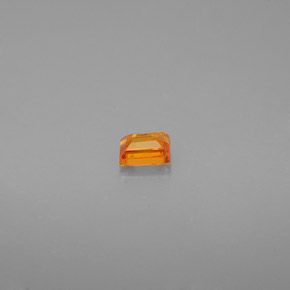 Safira laranja natural 0,25ct, baguete, VS