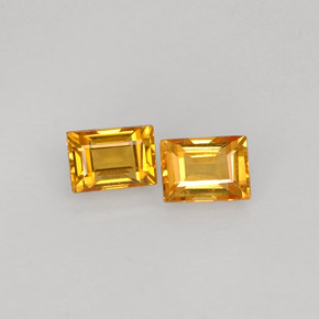 Pedras preciosas de safira amarelo natural de  ct, baguete, VVS-VS