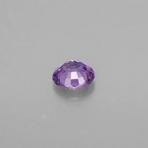 Safira violeta natural 0,47ct, corte redondo, VVS-VS