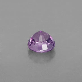 Safira rosa natural 0,48ct, corte redondo, VVS-VS