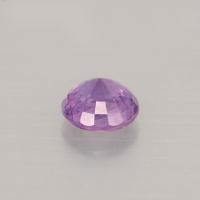 Safira violeta natural 0,52ct, corte redondo, VVS-VS