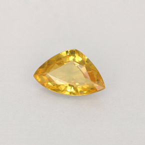 Safira amarelo natural 0,40ct, trillion, VVS-VS
