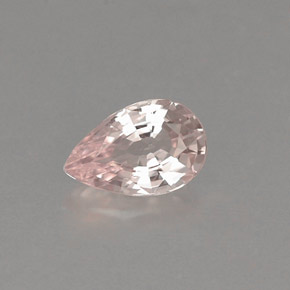 Safira rosa natural 0,48ct, formato de pêra, VVS-VS