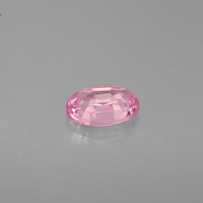 Safira rosa natural 0,58ct, corte oval, VVS-VS