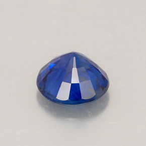 Safira azul natural 1,02ct, corte redondo, VS