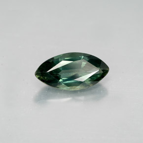 Safira verde natural 1,40ct, marquise, VS
