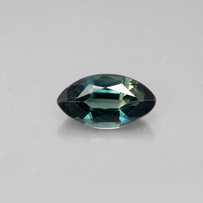 Safira verde natural 1,47ct, marquise, VVS