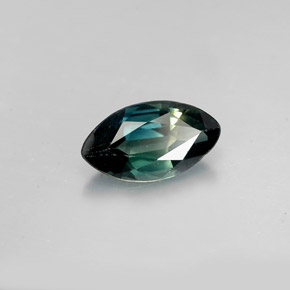 Safira verde natural 1,47ct, marquise, VVS