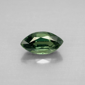 Safira verde natural 1,40ct, marquise, VS