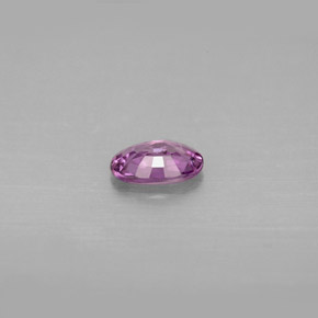 Safira violeta natural 0,46ct, corte oval, VVS