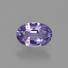 Safira violeta natural 0,51ct, corte oval, VVS-VS
